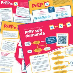 Capa do trabalho “Fluxogramas PrEP e PEP”