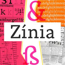 Capa do trabalho “Tipografia Zínia”